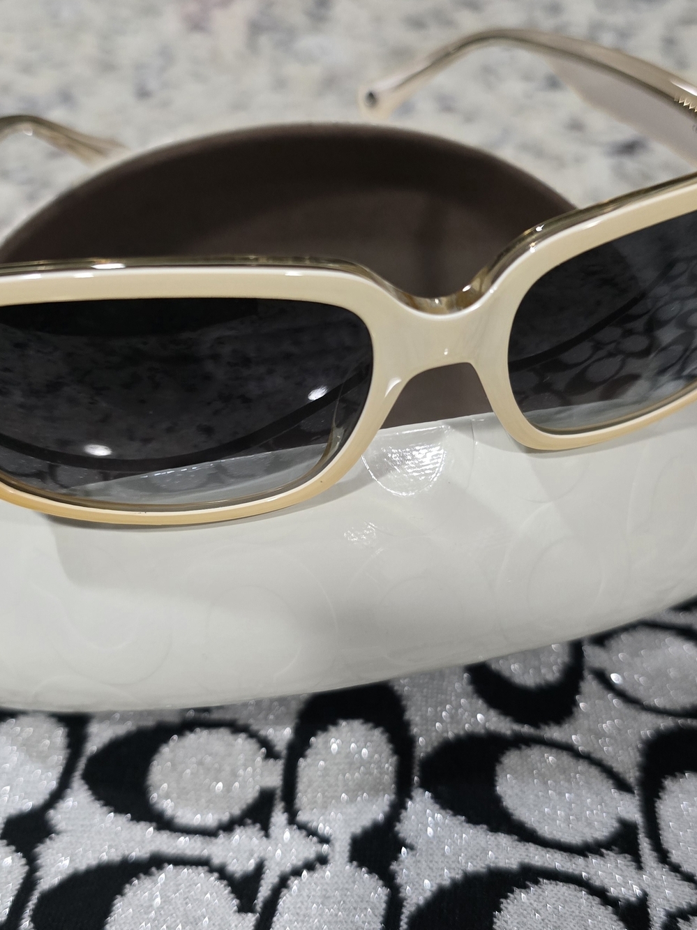 Authentic Coach Tatiana S850 Eyeglasses Frames - White/Cream - 56-17-125